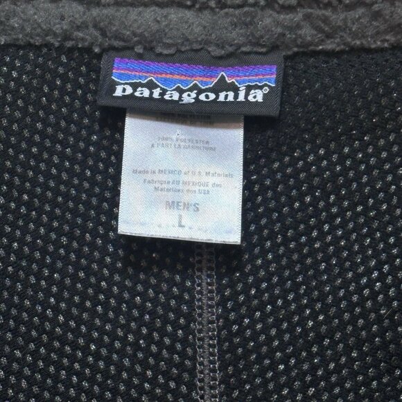 Patagonia Mens Large Retro-X Cardigan Deep Pile Fleece Jacket Full Zip Gray - Picture 7 of 9